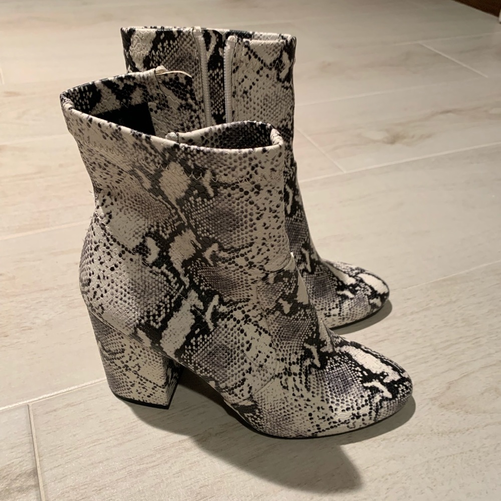 Snakeskin Booties - Picture 2 of 3